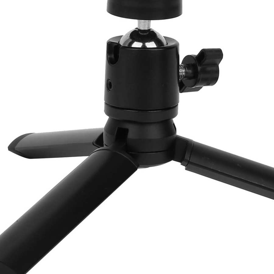 Mobile Phone Live Bracket Selfie Stick Desktop Extension Rod Tripod LED Light
