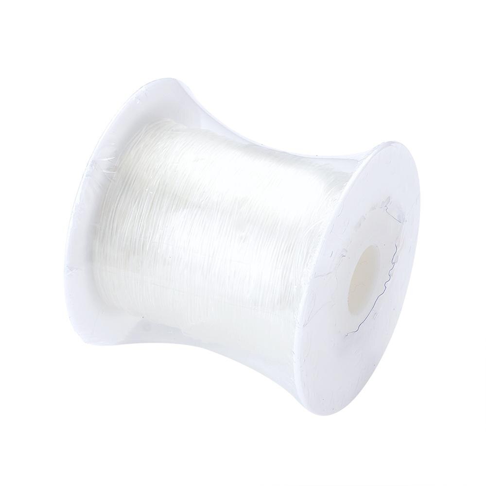 Clear crystal elastic thread 0.5mm 0.6mm 0.7mm 0.8mm jóias beading cordões para o estiramento pulseira fazendo diy joias descobertas