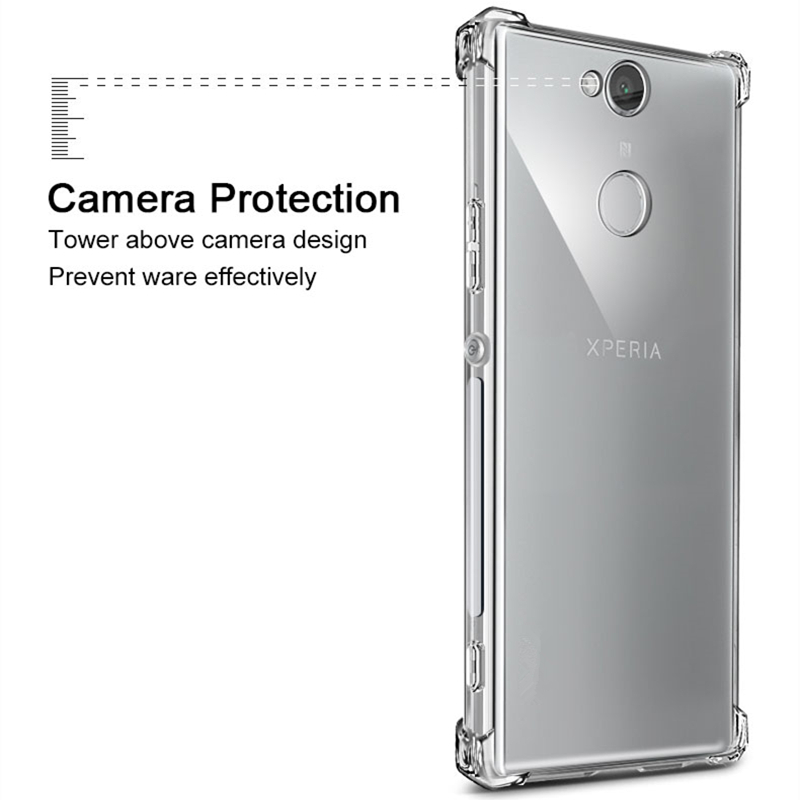 Funda Cherie a prueba de golpes para SONY Xperia XZ3 XZ2 XZ1 XA1 10 Plus XZ X XA XA3 XA2 Plus funda Ultra compacta de TPU transparente