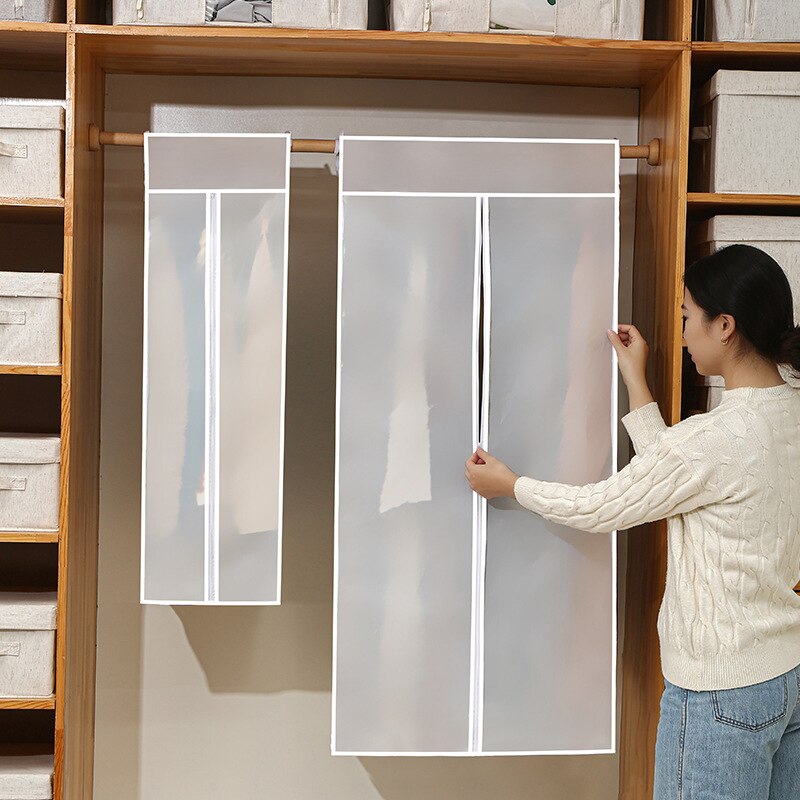 Storage Bags Waterproof Dustproof Clothes Big Dust Cover For Garment Suit Dress Coat Cloths Protector Hanging Organizer Wardrobe