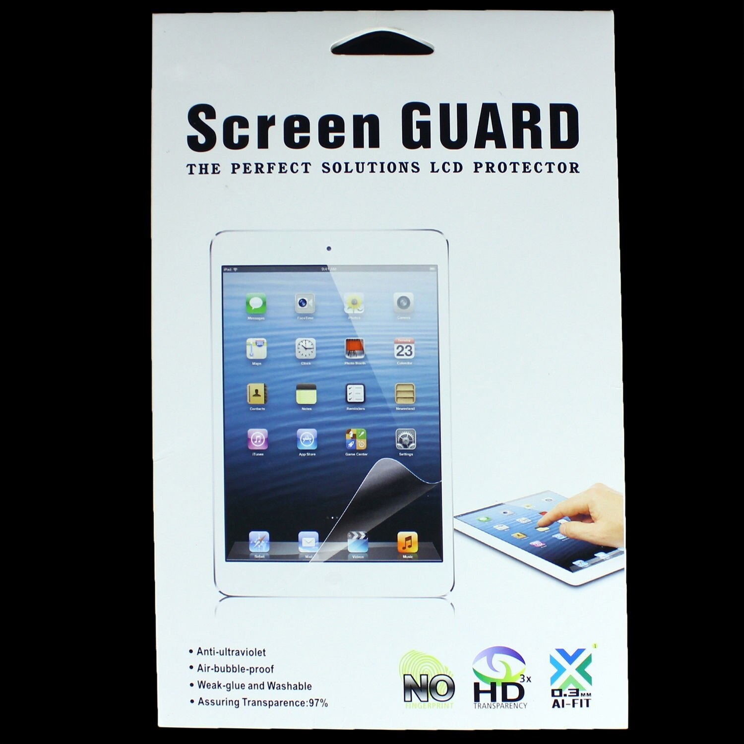 Universal Tempered Glass Screen Protector Film For Tablet 7" 8" 9" 10.1" UY8