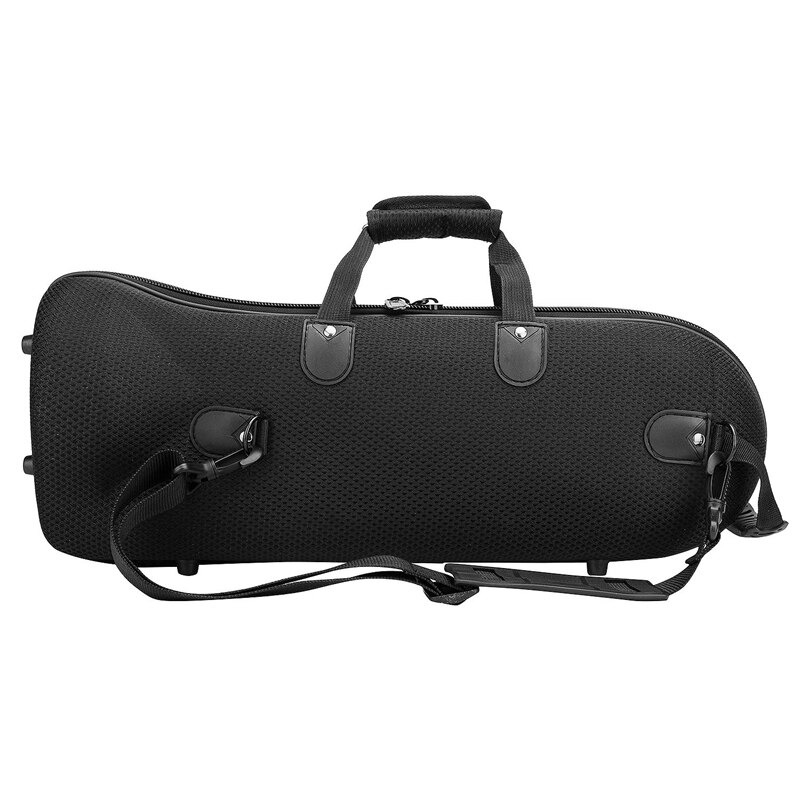 Trompet gigbag waterafstotend oxford doek zachte draagtas hard schuim katoen gevoerd met verstelbare schouderriem zwart