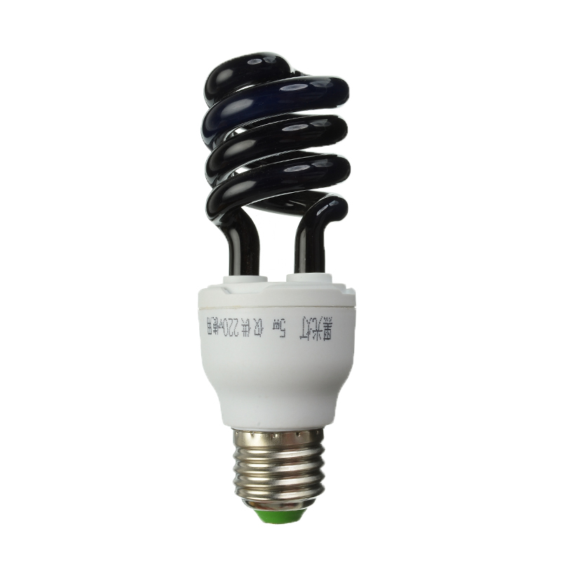 E27 UV Light Bulb Ultraviolet Lamp Fluorescent CFL 5/15/20W Spiral Enegy Saving Black Light Violet Lighting 220V 300-400nm