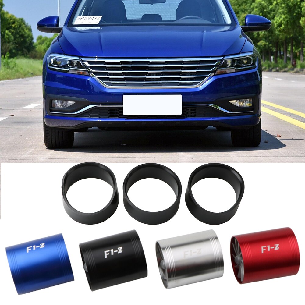 Car Air Intake Double Turbine Refit Turbo Gas Fuel Oil Saver Fan Turbo Supercharger Kit Gas Fuel Saver Fan Turbo Supercharger
