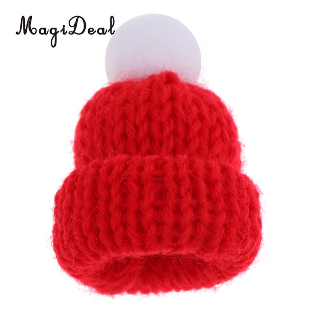 1/12 Schaal Dollhouse Miniatuur Scène Beanie Hoed Leuke Winter Skate Cap Party Kleding Accessoires Decoratie 10 Kleuren