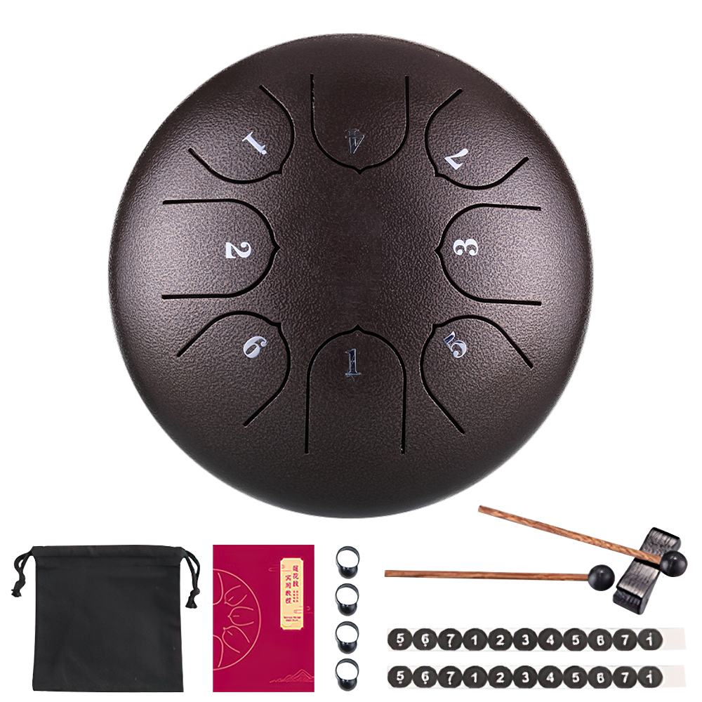 Hvru – tambour éthéré 6 pouces, 8 tons, série haut de gamme, Instruments de Percussion, réglage C, pour adultes et enfants,: 06(6 inch )