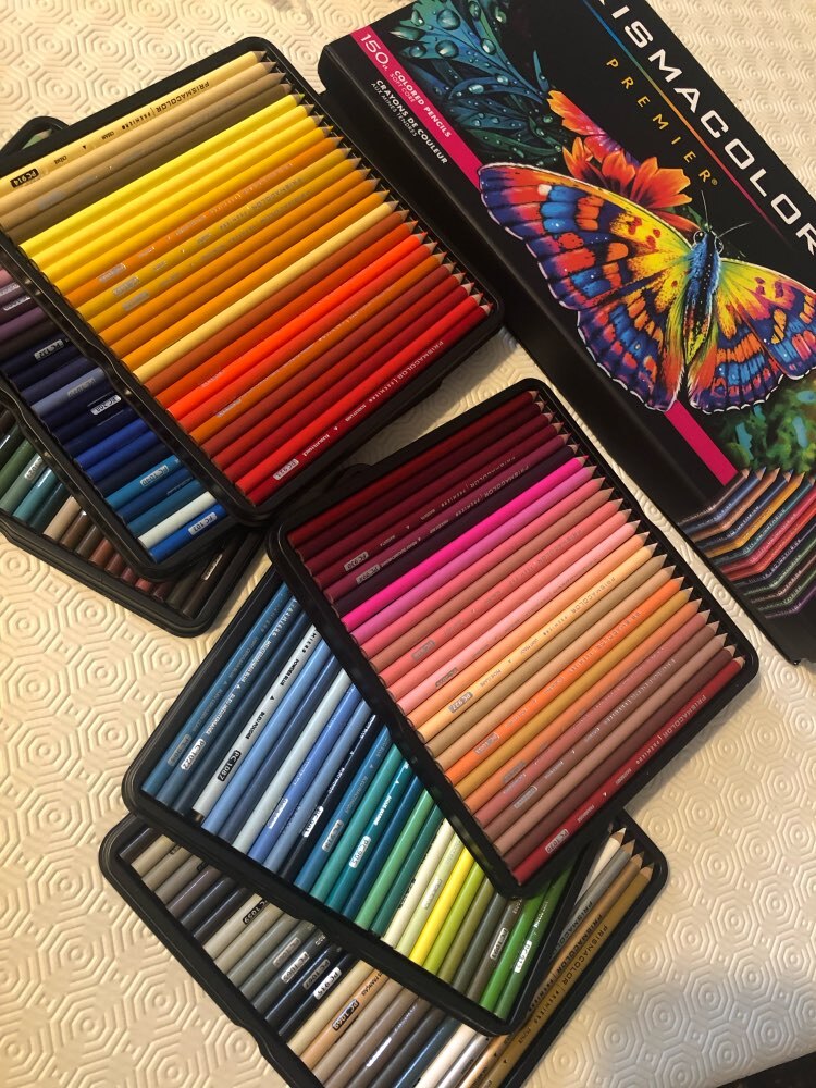 Yhdysvalloissa prismacolor sanford 24 36 48 72 150 öljy puuvärit lapis de cor tekniikan koulussa tarjonnan salainen puutarha kynä 4.0mm ydin tina laatikko