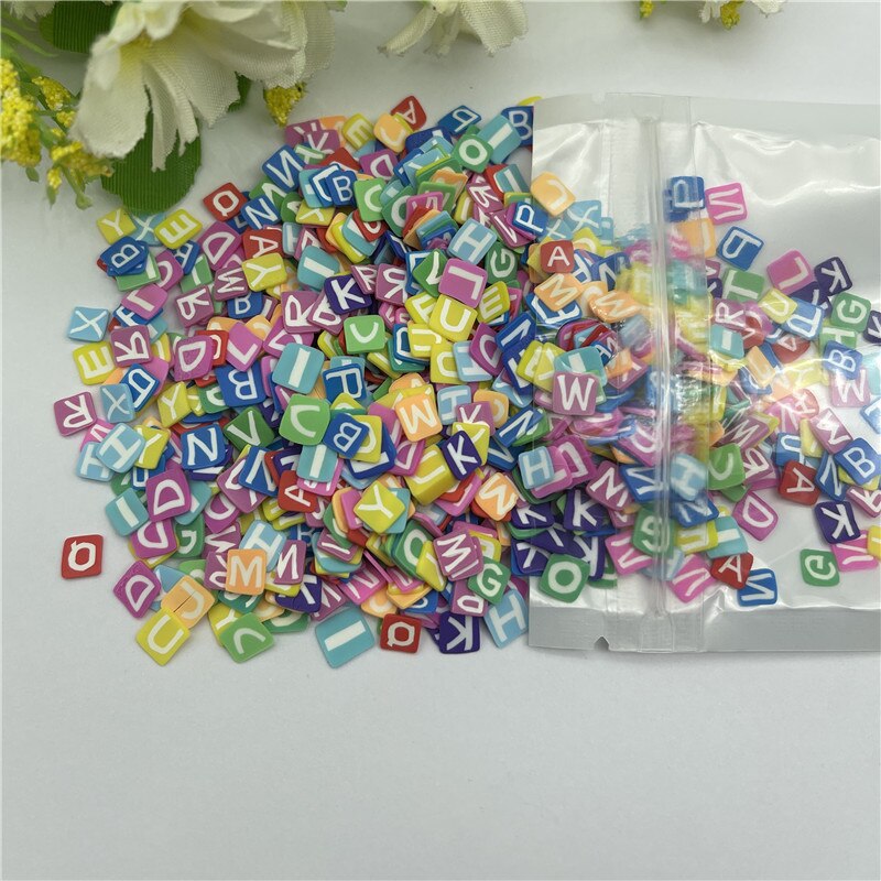 20G Snoep Brief Mengen Sneeuw Voor Hars Diy Benodigdheden Nagels Art Polymer Clear Clay Accessoires Diy Pailletten Plakboek Shakes craft