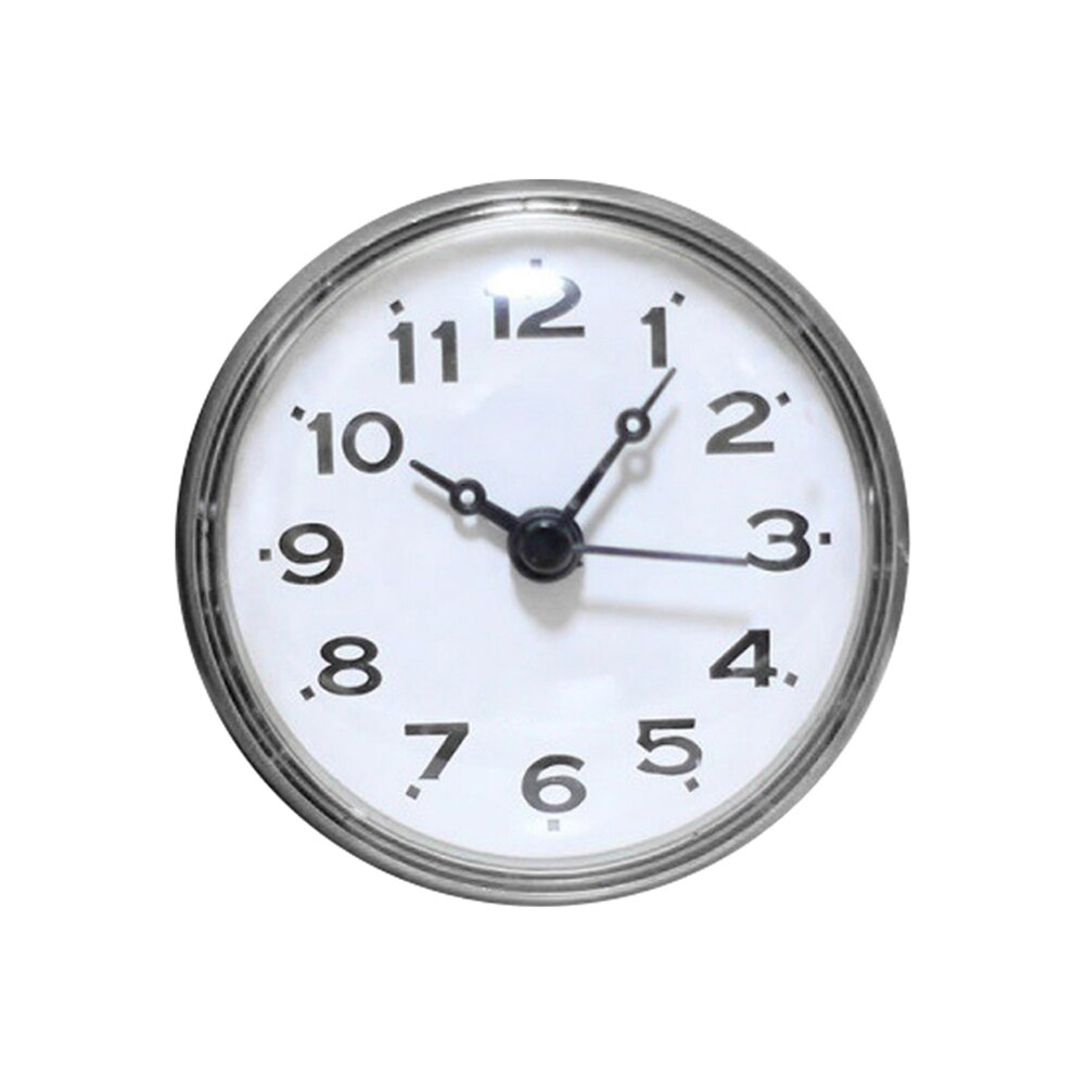 Electronic Suction Clock Bathroom Odorless Wall Clock Anti-fog Kitchen Bathroom Cup Clock Wall Mounted Clock Waterproof: BK