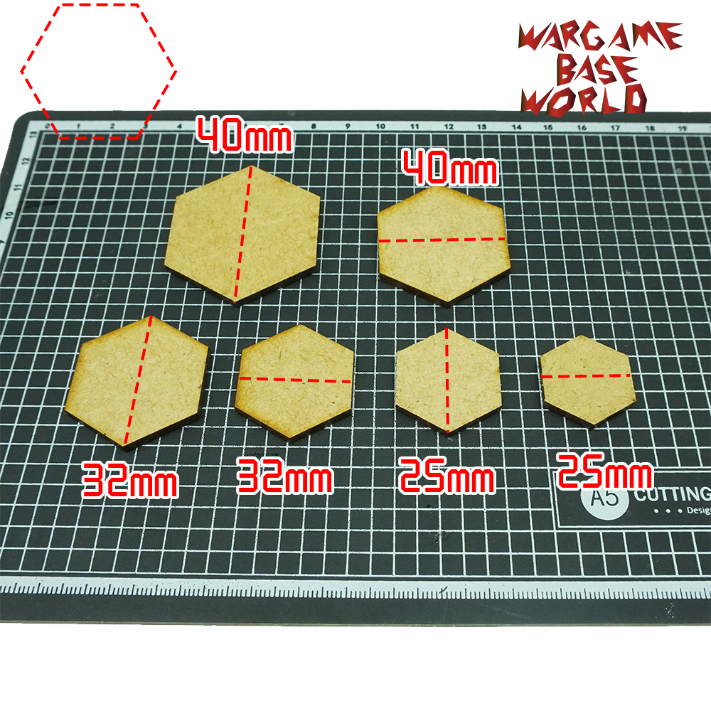 Incircle Excircle Hexagon Bases-Mdf Bases