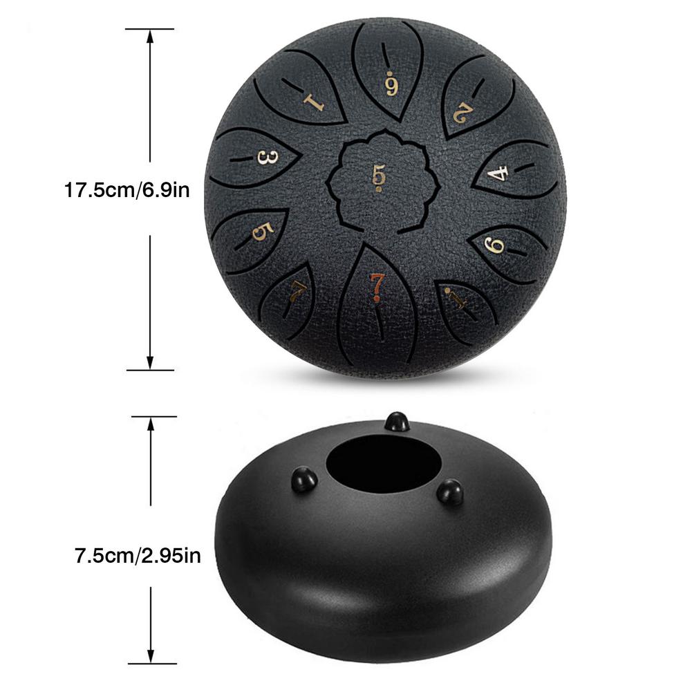 6 Inch Mini Drum 11 Tone Staal Tong Drum Tune C Percussie Hand Pan Drum Met Gewatteerde Drum Tas Musical instrumenten
