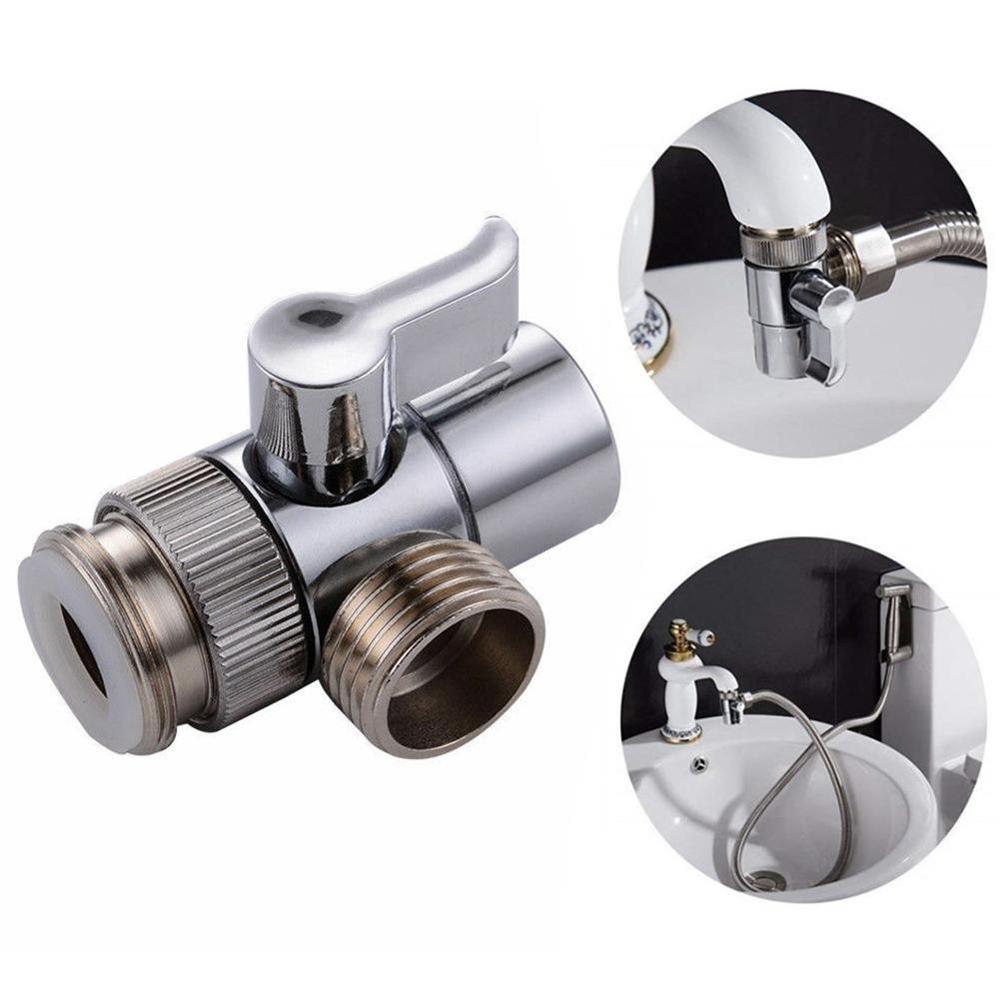 1PCS Switch Faucet Adapter Kitchen Sink Splitter Diverter Water Connector Tap Valve Shower Bidet For Toilet B7X2
