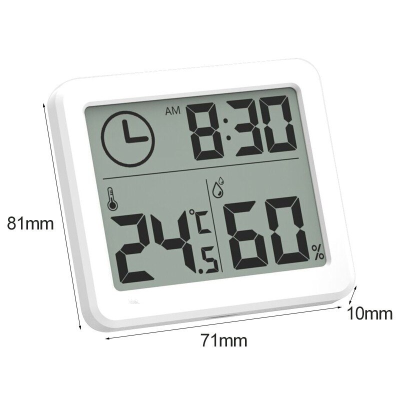 Relógio digital termômetro higrômetro eletrônico lcd relógio de mesa temperatura umidade relógios de parede estação meteorológica relógio interior