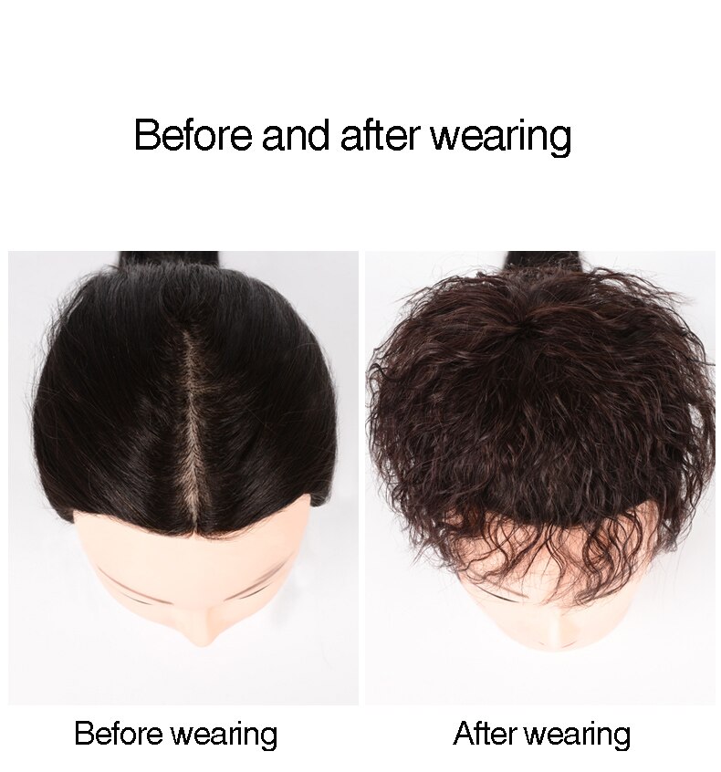 Synthetic Hair Pure hair Topper Hairpiece Women Curly Corn Beard Natural Hair Topper Clip Hair Clip Ins In Hair Extensions