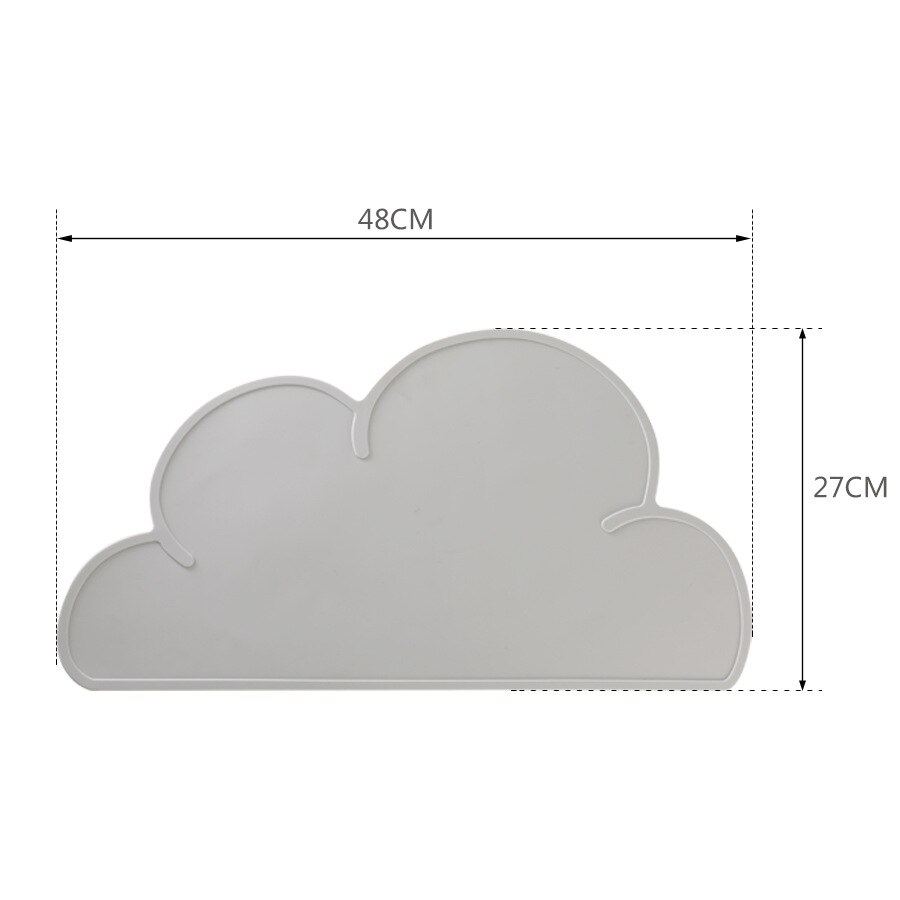 1Stck Wolke bilden Tischset freundlicher Platte matt Lebensmittel Klasse Silikon Tabelle Pad Wasserdichte Wärmedämmung Küche Gerät Einfache Reinigung