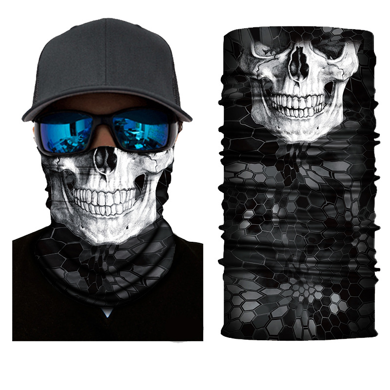 Stirnband Bandana Schädel Gesicht Maske Schal Maske Geist Sturmhaube Masken Radfahren Kopf Schal Nacken Halloween Party Gesicht Maske: 57
