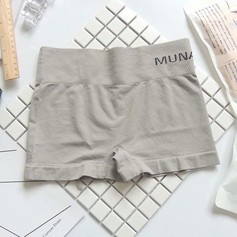 alto elástico sin costuras mujeres seguro pantalones cortos mallas para mujeres pantalones de seguridad bajo pantalones cortos mujeres leggins Shorts estilo: Gris