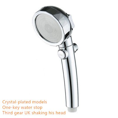 SPA rain shower head hand shower Multifunction adjustable high pressure water saving shower For Home Hotel Bathroom Sprayer: C