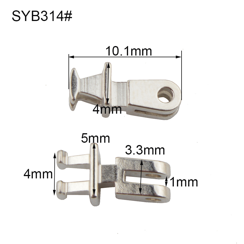 20Pcs (10Pairs) Brillen Scharnier Reparatie Vervanging Bril Enkele Dubbele Tand Scharnier Reparatie Accessoire: Donkergrijs