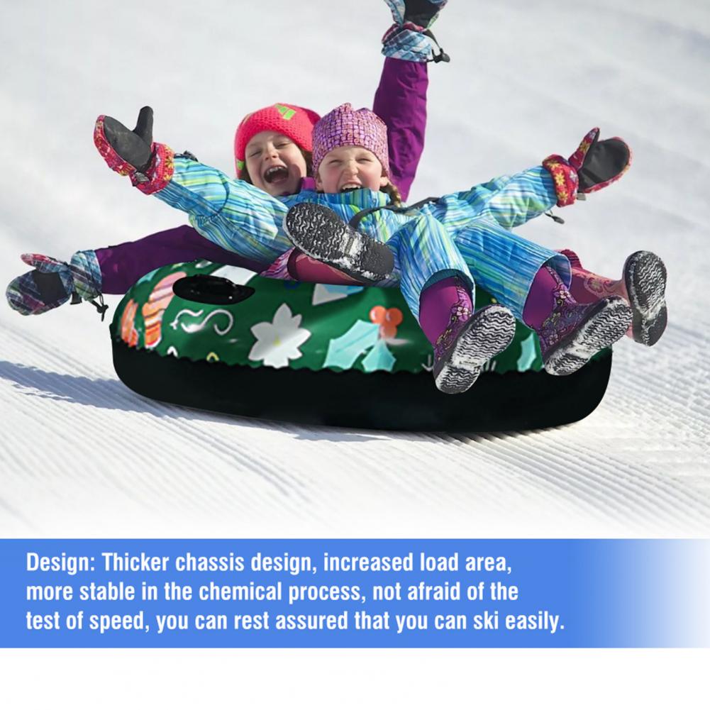 Tube de luge gonflable en PVC épais, Durable, avec zone de charge accrue, pour enfants