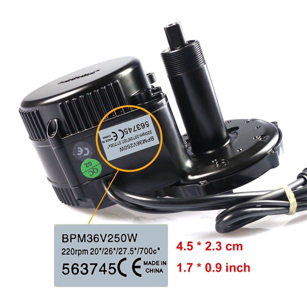 BBS 36V 250W silnik typu middrive naklejka zestaw robić konwersji roweru na elektryczny naklejka na piasta koła Dirve eBike 350W 500W 750W 1000W Moto