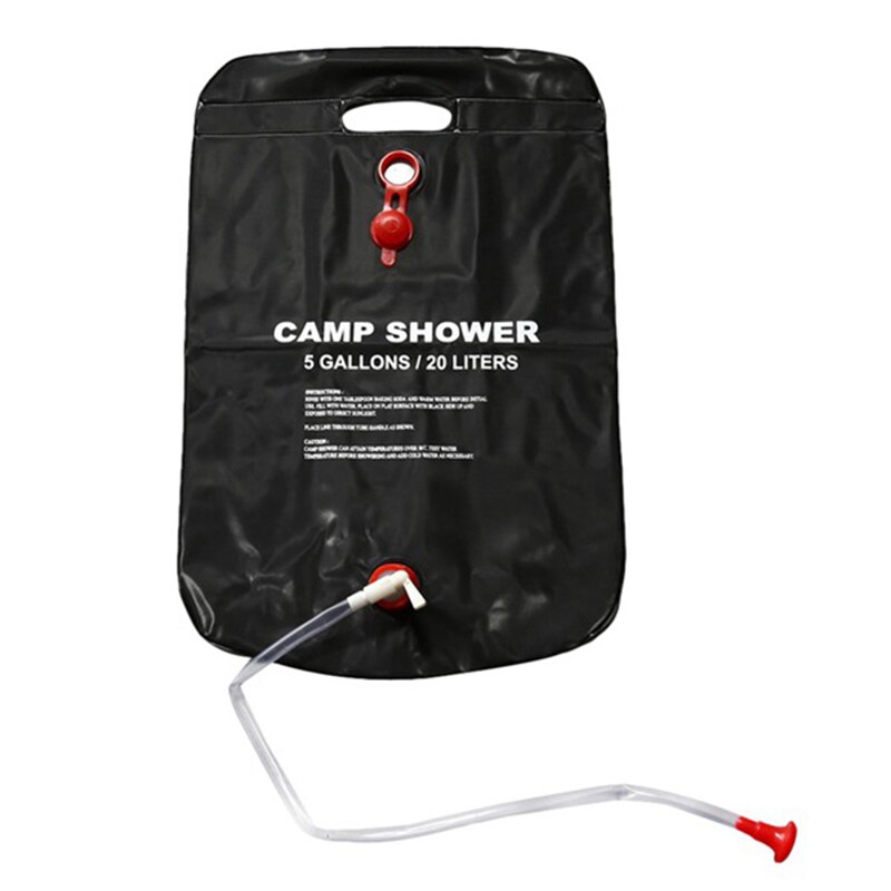2 x 20L Camping Shower bag- Portable Solar Heated 5 Gallon/20 Litre ...