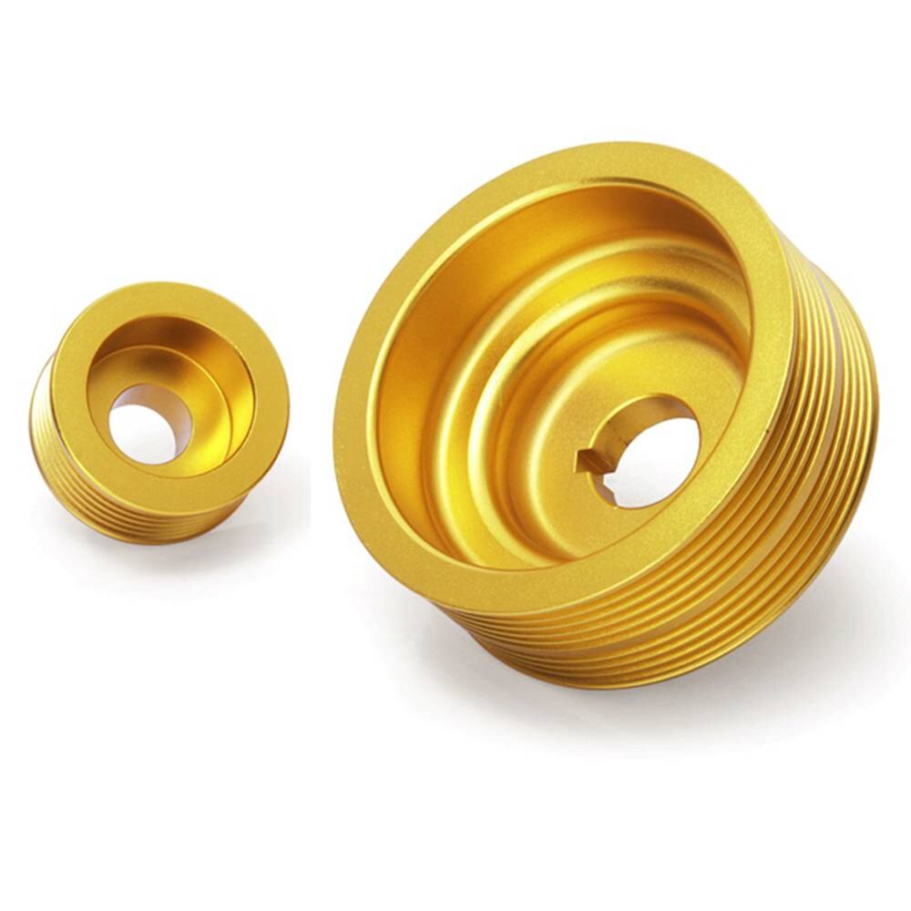 For SUBARU IMPREZA WRX 2.0 TURBO ALUMINUM LIGHTWEIGHT CRANK ENGINE PULLEY Golden TK-PYWRX