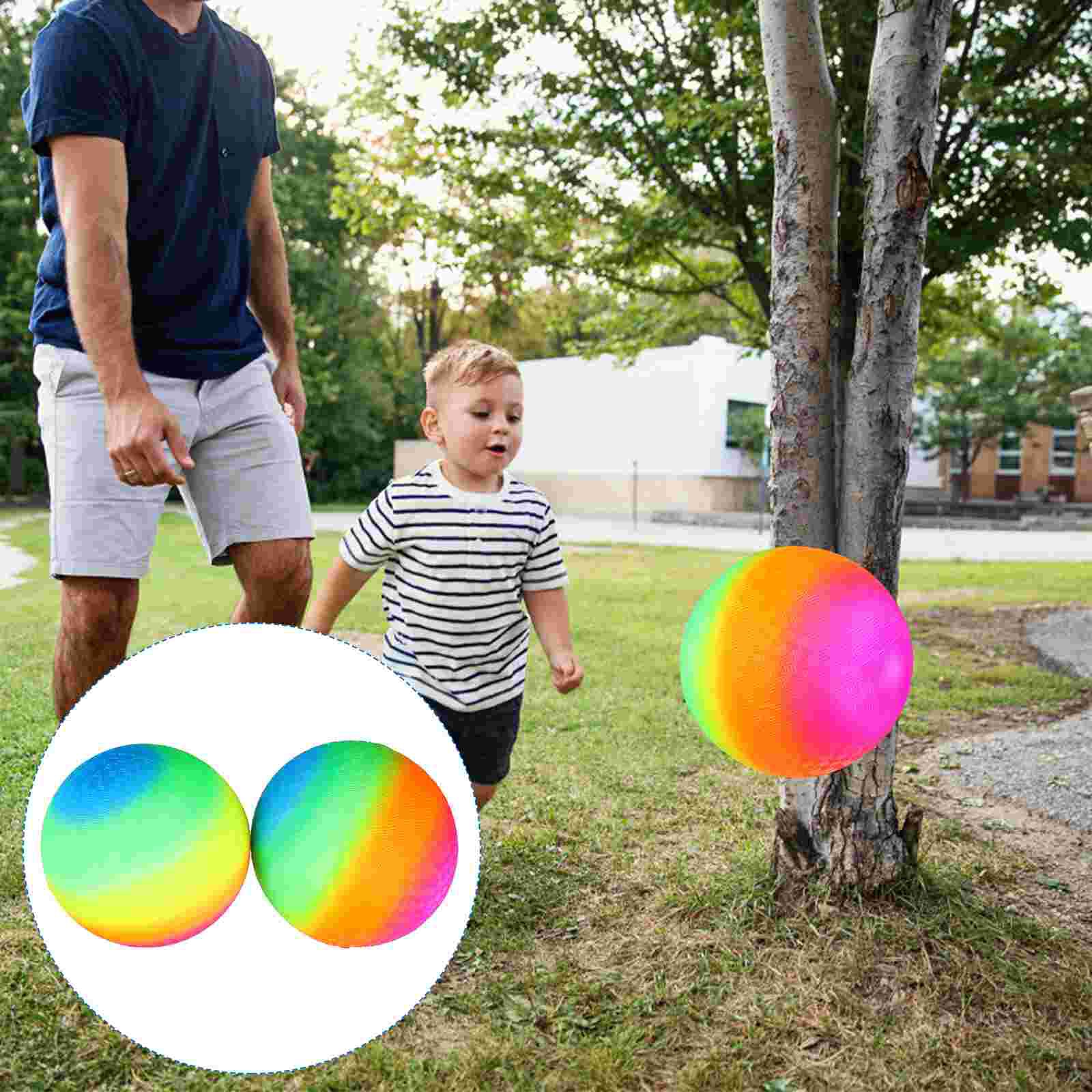 2Pcs Mooie Grote Regenboog Sport Regenboog Kleur Voor Kids Kinderen Outdoor