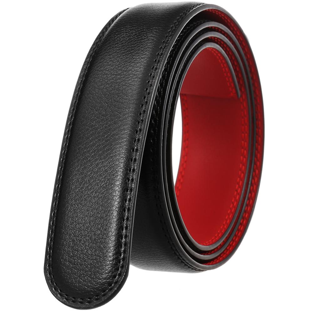 Zlrph Stijl Beroemde Rode Riem Heren Riem Automatische Gesp Riem GZYY-LY35-3195: black round / 110 CM