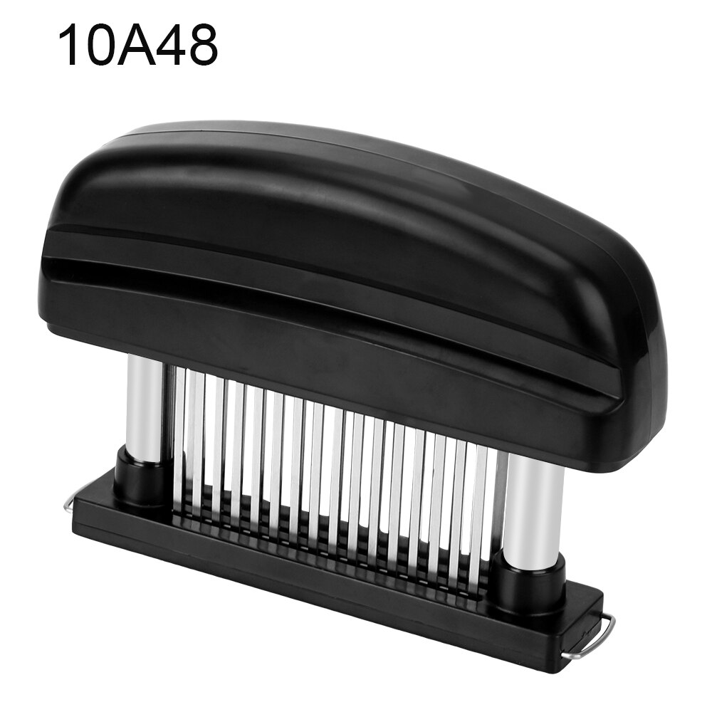 Kitchen Tools Tender Meat Hammer Stainless Steel Cooking Tools Meat Tenderizer For Beef Steak 48 Blades Needle: 10A48 Black