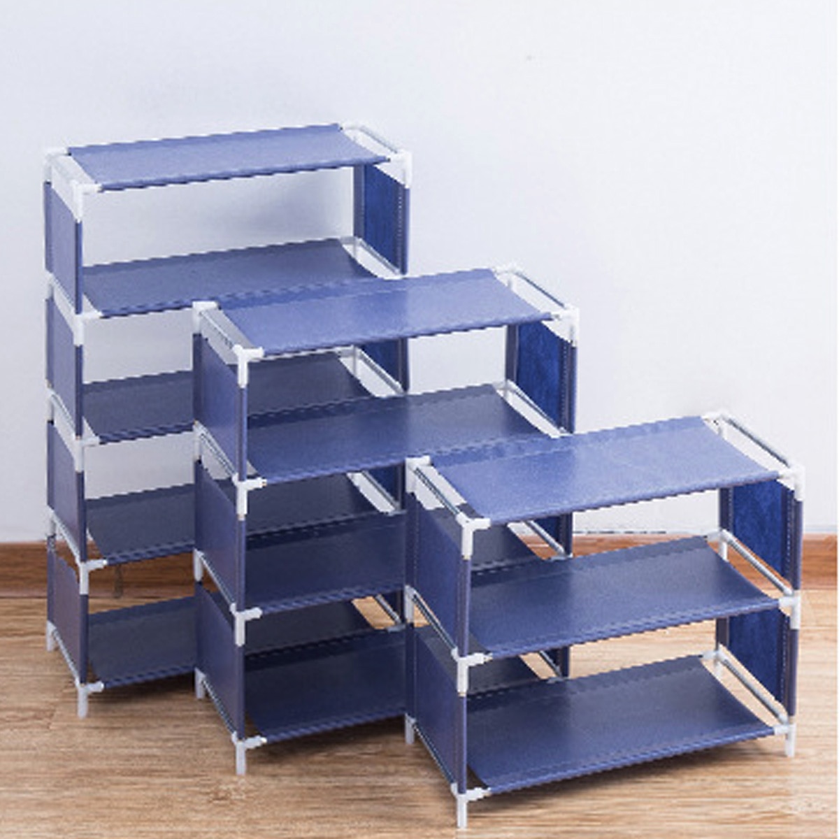 3/4/5 Layers Shoe Rack Assemble Shoes Shelf Simple Hallway Cabinet Organizer Holder Storage Solid Stand Shelves Shoe Home DIY