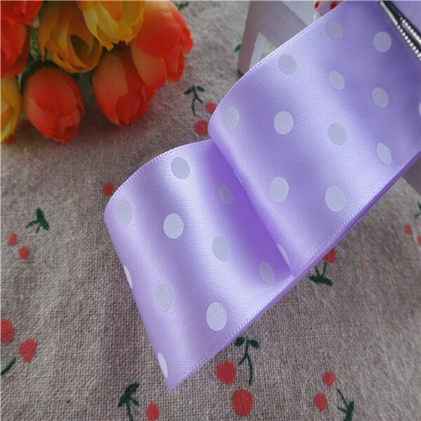 1-1/2 "38mm 5 Yards Stippen Gedrukt Satijn Lint Cadeau Verpakking DIY 100% Polyester Handgemaakte Materialen YM18010113: 430