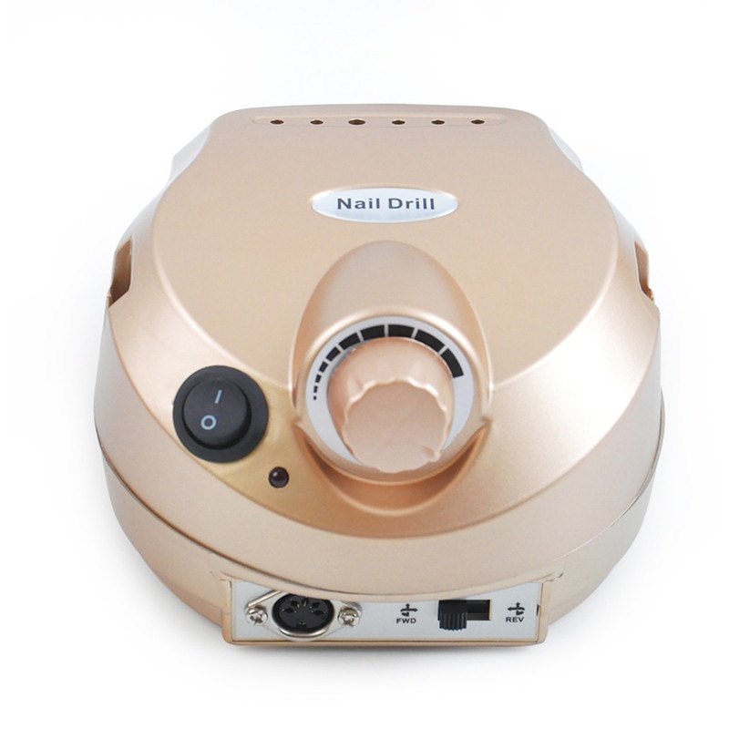 Torno eléctrico para manicura y pedicura, lijadora de uñas grande de 35000RPM, juego de cortadoras de fresado, brocas de decoración de uñas