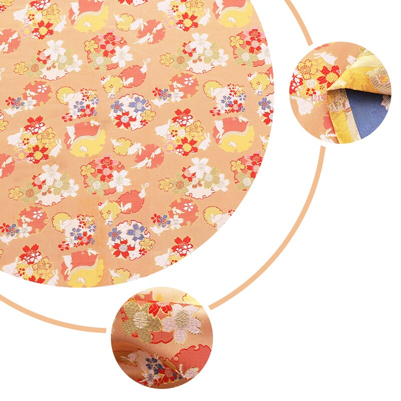 Jurk Brokaat Satijn Jacquard Patroon Stoffen Voor Cheongsam Hanfu En Kimono Naaien Materiaal