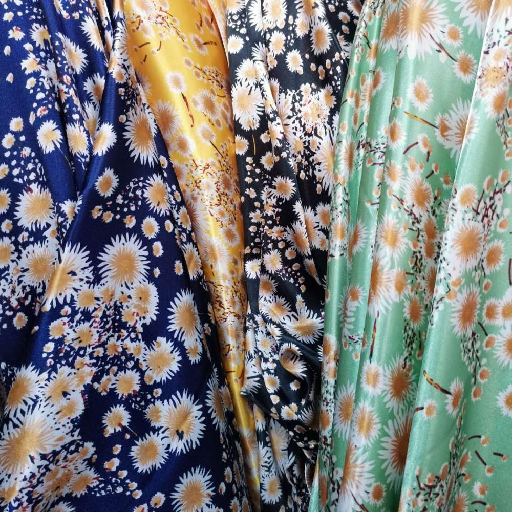 Tissue craft Soft Satin fabric Flower DIY Lining Material craft flower glossy Polyester Charmeuse Fabric