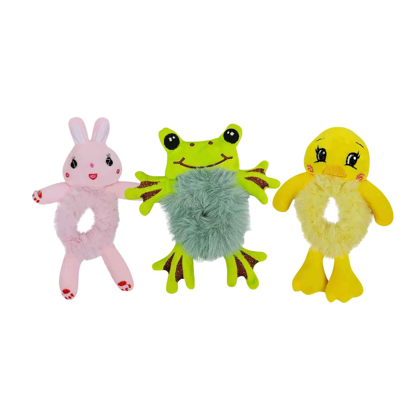 2023 Damesmode Pluche Haarband Leuke 3D Cartoon Stropdas Haar Hoofdtouw Paardenstaart Etui