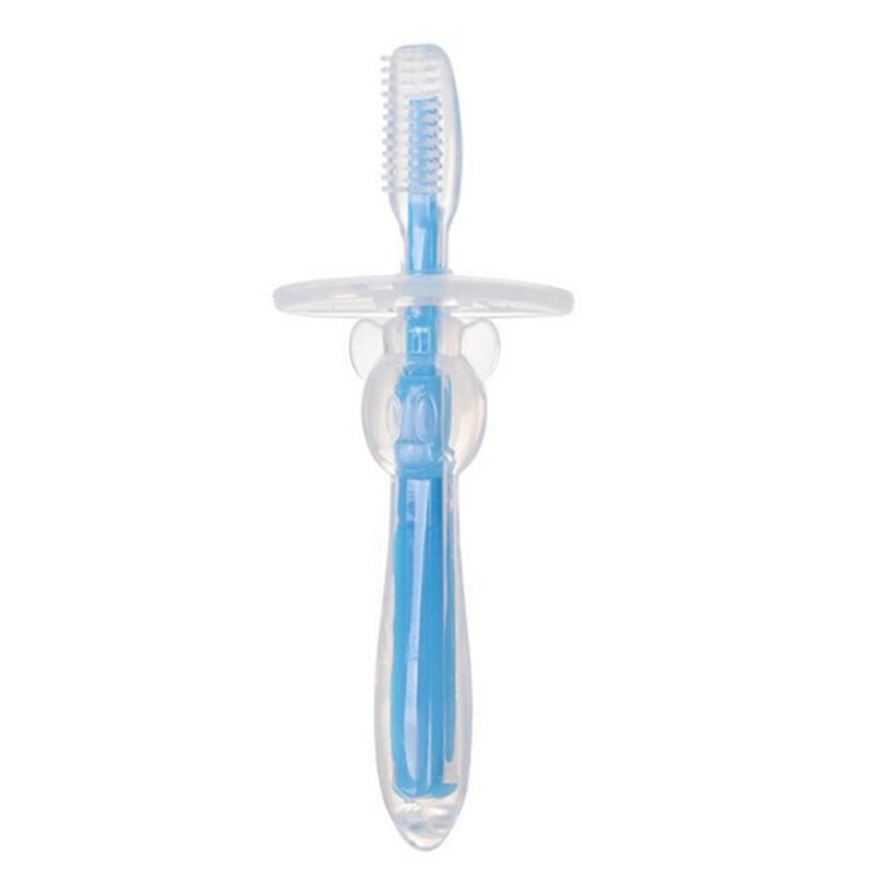 Offre Spéciale Bébé SOUPLE À Mâcher Pliable Dentition Formation Brosse À Dents Pour Enfants: blue