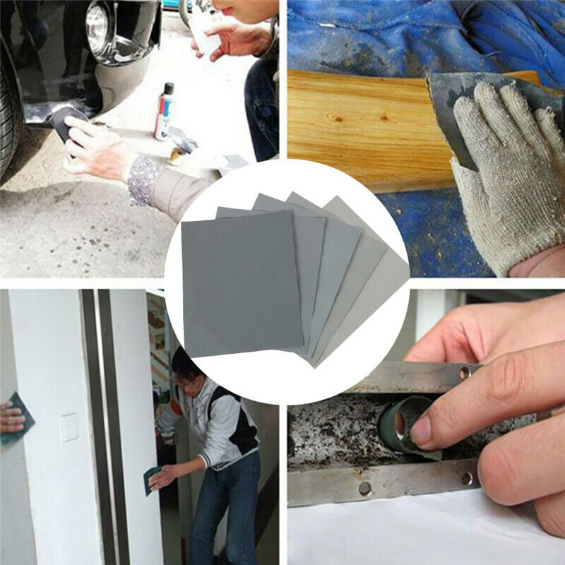 5 st vattensandpapper papper mjukt papper bas 2000 2500 3000 5000 7000 billack blandad sortering vått och torrt sandpapper