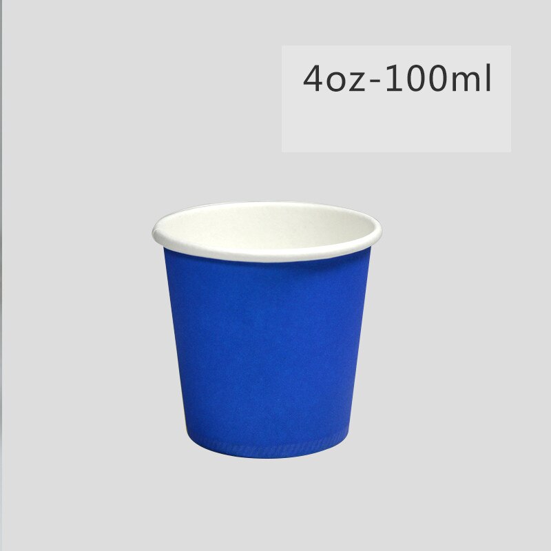 100pcs Net red 4oz 100ml disposable paper cups colorful small coffee milk tea drinking cup child birthday favors drinks cup: 100ml cup1