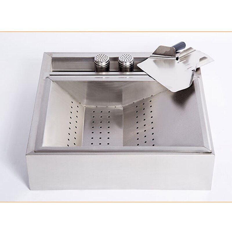 Kommerziellen Frites Workstation Frites Betrieb Tisch Edelstahl Frites Öl Control Tank Burger Shop Ausrüstung Ohne Magnet