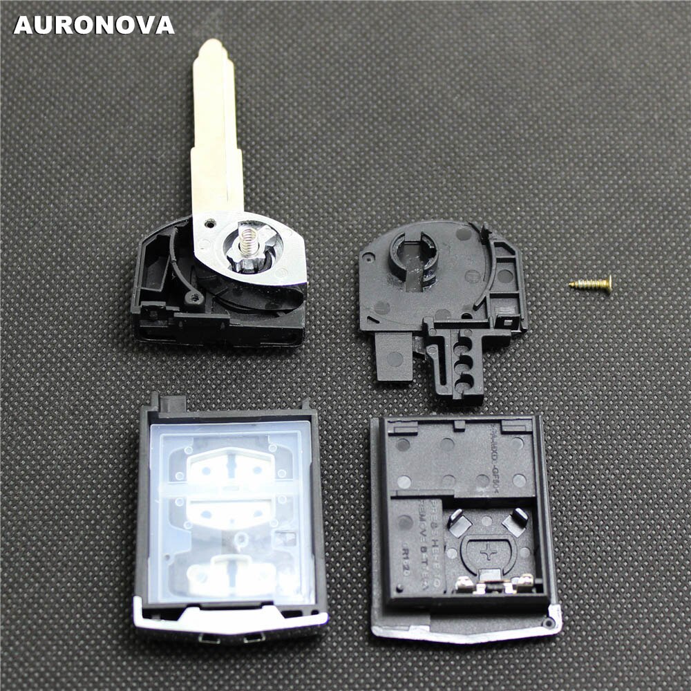 AURONOVA Replace Key Shell for Mazda Demio 2 3 5 6 M2 M3 M5 M6 CX7 CX9 RX8 MX5 MPV Replace Car Key Fob Case Shell Cover