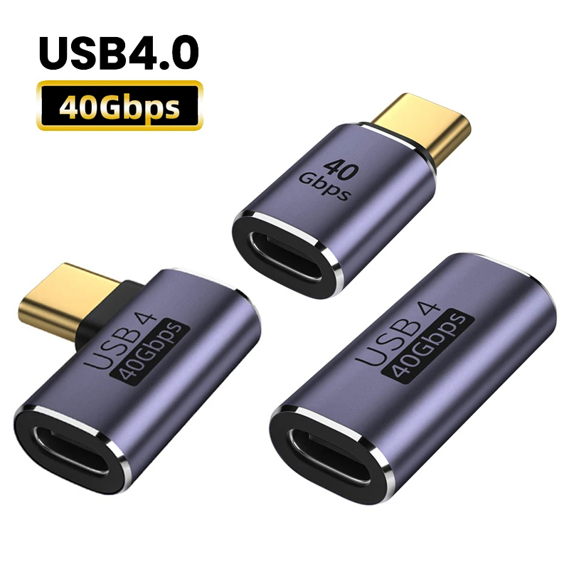 Fast USB 4 Adapter USB C To USB C Thunderbolt 3/4 40Gbps OTG Extension Cable Adapter Type C Male To Female Converter For Laptops