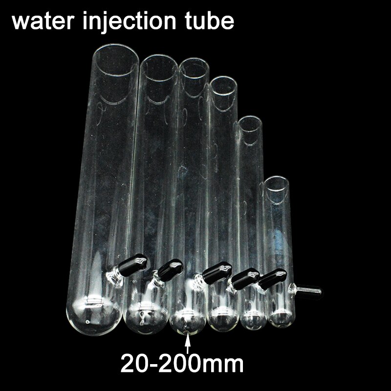 Fourmis ferme en verre de différentes tailles, 1 pièce, Tube à essai d&#39;injection d&#39;eau, Tube hydratant, fourmi nid atelier fourmilière pour animaux de compagnie: water 20-200
