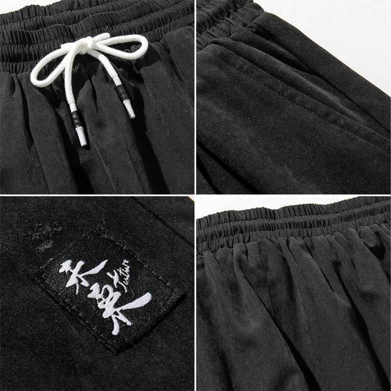 Zomer Shorts Mannen Mode Japanse Stijl Shorts Streetwear Dunne Plus Size 6XL 7XL 8XL Oversize Man Losse Shorts Elasticiteit 56 58