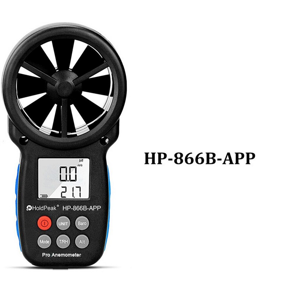 Anemometer Draagbare Anemometro Thermometer Wind Gauge Meter Windmeter 30 M/s Lcd Digitale Hand-Held Anemometer: Style 2