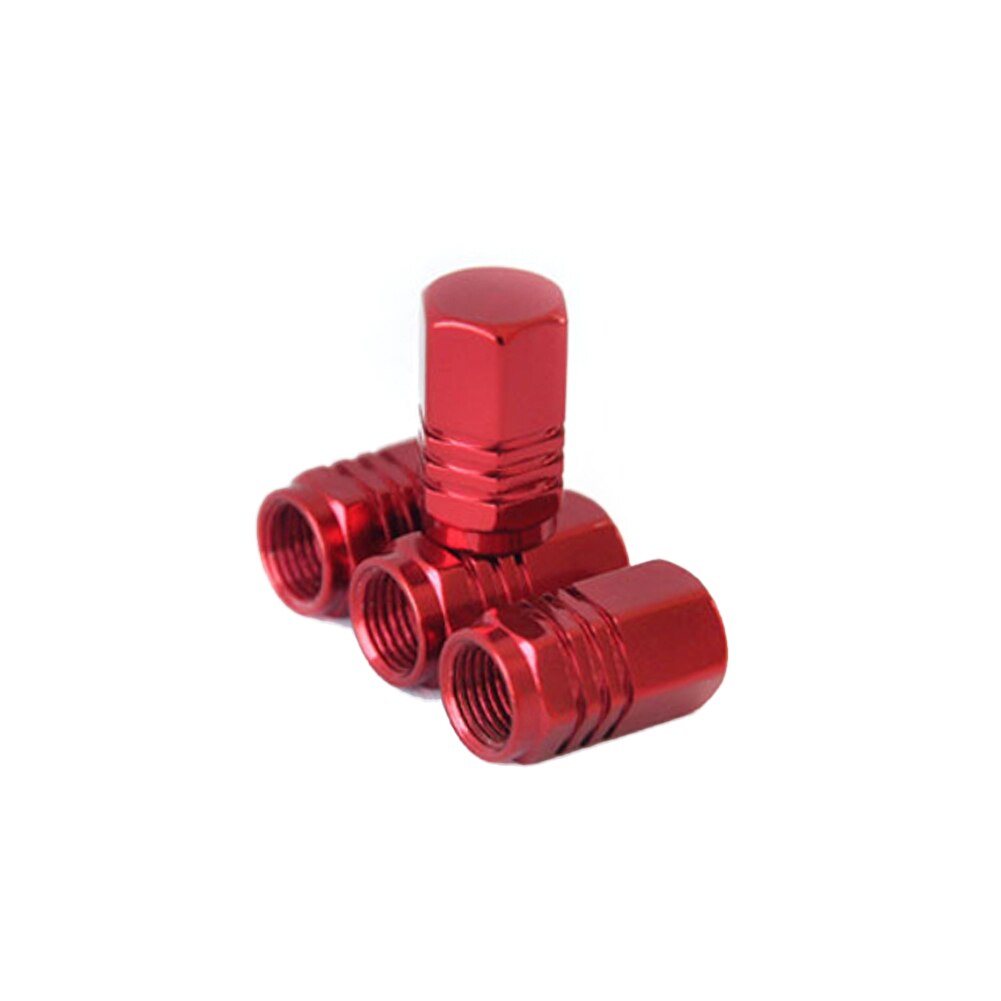 Bouchons anti-choc pour pneus de voiture | Bouchons de tige de Valve, en aluminium boulonnés, bouchons anti-choc pour pneus de voiture, vannes de tige de pneu, accessoires automobiles: Rouge