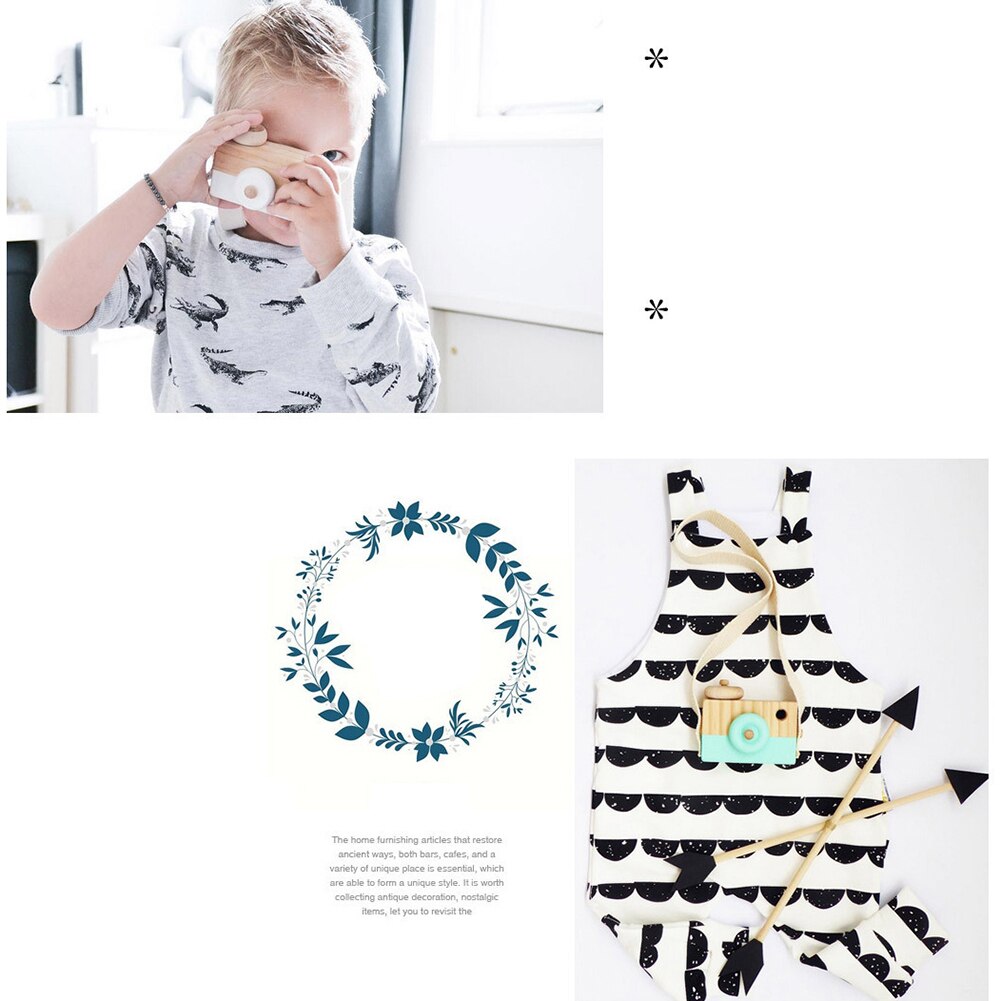 Accesorios de fotografía nórdicos bonitos, juguetes colgantes para cámara de madera, artículos de decoración para niños, accesorios de decoración para fotografía del hogar a la