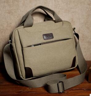 Mannen Tas Portable Document Computer Tas Canvas Mannen Doorsnede Schoudertas
