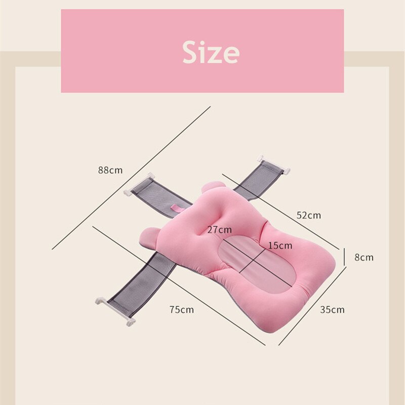 Universele Draagbare Bad Ondersteuning Kussen Baby Opvouwbare Antislip Veiligheid Baby Douche Bad Pad