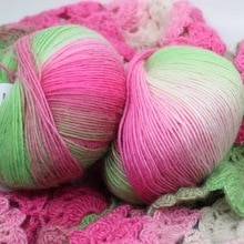50g/Ball 180 Meter 100% Merino Wolle Häkeln Garn Dick Für Hand betroffen Regenbogen Raum Gefärbt Baby Garne Wolle Gewinde